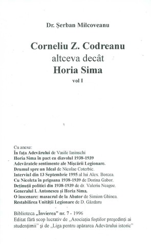 Corneliu Z. Codreanu Altceva Decât Horia Sima