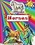 Horses: Coloring book