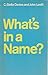 What's in a Name