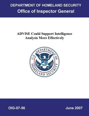 Advise Could Support Intelligence Analysis More Effectively