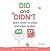 DID and DIDN’T Learn When To Study and When To Play by Brandy