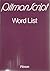 PitmanScript: Word List