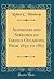 Addresses and Speeches on Various Occasions, From 1852 to 1867 (Classic Reprint)