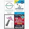 7 Habits of highly effective teens, subscribed, drive, life leverage 4 books collection set