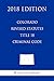 Colorado Revised Statutes -...