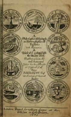 The Philosophical Epitaph of W. C. Esquire, for a Memento Mori on the Philosophers (Tomb) Stone: With Three Hierogliphical Scutcheons Displaying Minervas, and Hermes Birds, and Apollos Birds of Paradice in Philosophical Mottoes and Sentences