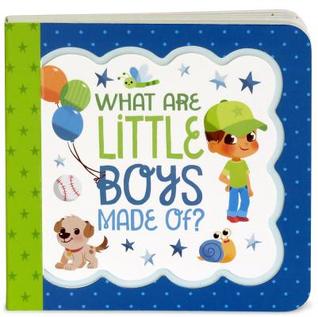 What Are Little Boys Made Of: Little Bird Greetings, Greeting Card Board Book with Personalization Flap, Gifts for Birthday, Baby Showers and More (Board Book)