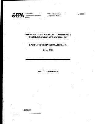 Epcra/Tri Training Materials Two Day Workshop