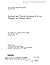 Structural and Thermal Resp...