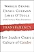 Transparency: How Leaders Create a Culture of Candor (J-B Warren Bennis Series Book 157)