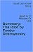 Summary: The Idiot by Fyodor Dostoyevsky: Read In 15 Minutes Or Less