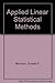 Applied linear statistical methods