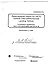 Requirements Report for Sst...