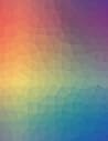 Journal: Abstract, Geometric, Rainbow Art - 160 Lined Paged - College-Ruled Lined Paper