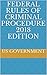 FEDERAL RULES OF CRIMINAL PROCEDURE 2018 EDITION