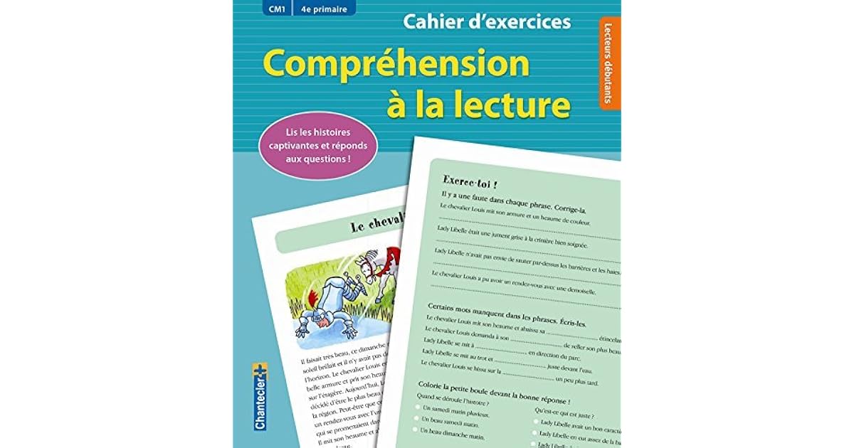 Compréhension De Lecture 4e Année à Imprimer