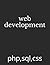 web development: php,sql,css