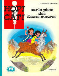 Hopi et Cati sur la pistes des fleurs mauves