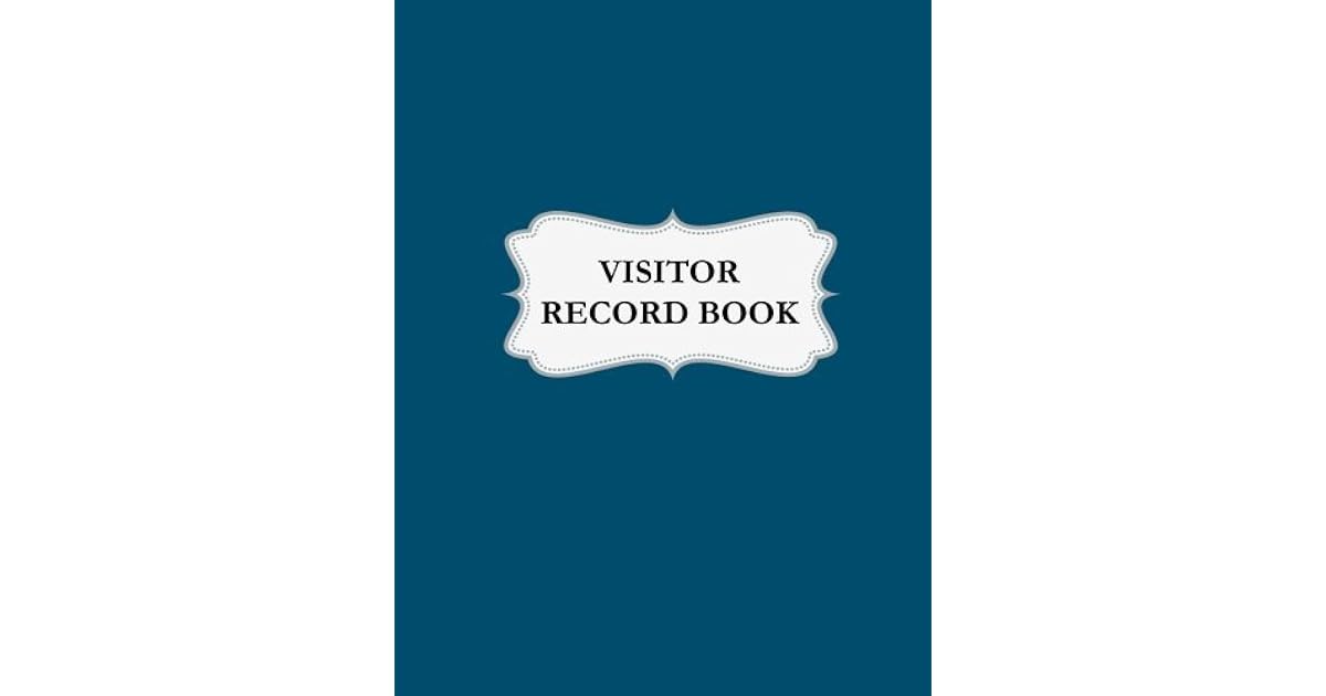Visitor Record Book Visitor Record Log Book / Visitor Entry Register