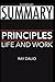 Summary: ￼principles by Ray Dalio: Life and Work