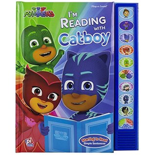 PJ Masks - I'm Ready to Read with Catboy Interactive Read-Along Sound Book - Great for Early Readers - PI Kids (Hardcover)