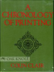 A chronology of printing