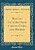 Holiday Letters From Athens, Cairo, and Weimar (Classic Reprint)