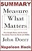SUMMARY: Measure What Matte...
