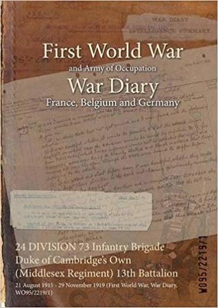 24 DIVISION 73 Infantry Brigade Duke of Cambridge's Own (Middlesex Regiment) 13th Battalion: 21 August 1915 - 29 November 1919 (First World War, War Diary, WO95/2219/1)