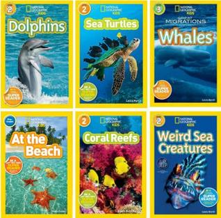 National Geographic Kids Ocean Life Six Book Set : Weird Sea Creatures, Dolphins,Coral Reefs, At the Beach, Sea Turtles, Great Migrations: Whales (Paperback)