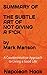 SUMMARY: THE SUBTLE ART OF ...