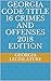 GEORGIA CODE TITLE 16 CRIME...