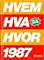 Hvem hva hvor 1987 : Aftenp...