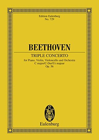 Triple Concerto C major: Op. 56 (Eulenburg Studienpartituren)