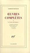 Œuvres complètes, tome V : La Somme athéologique, I