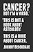 Cancer? But I'm a Virgo.: *This is not a book about astrology. This is a book about cancer.