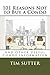101 Reasons Not to Buy a Condo by Tim Sutter