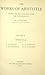 The Works of Aristotle, Volume VI