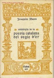Antologia de la poesia catalana del segle d'or (Paperback)