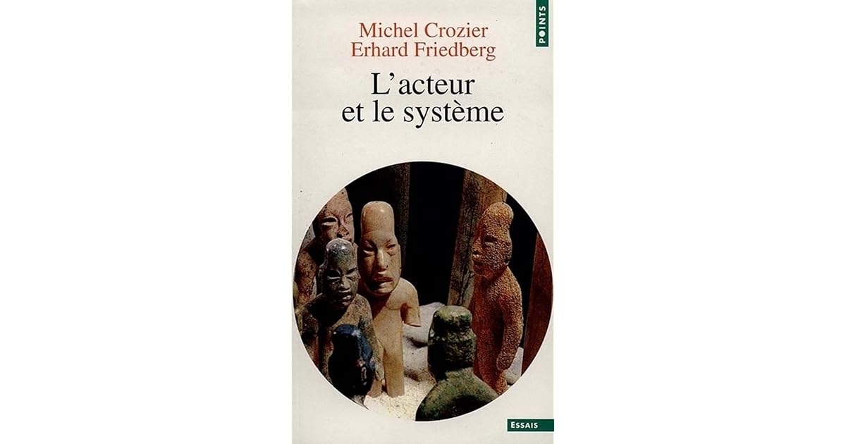 L'acteur Et Le Système Page De Garde