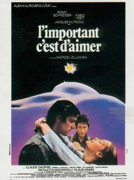 L'important C'est D'aimer: scenario du film