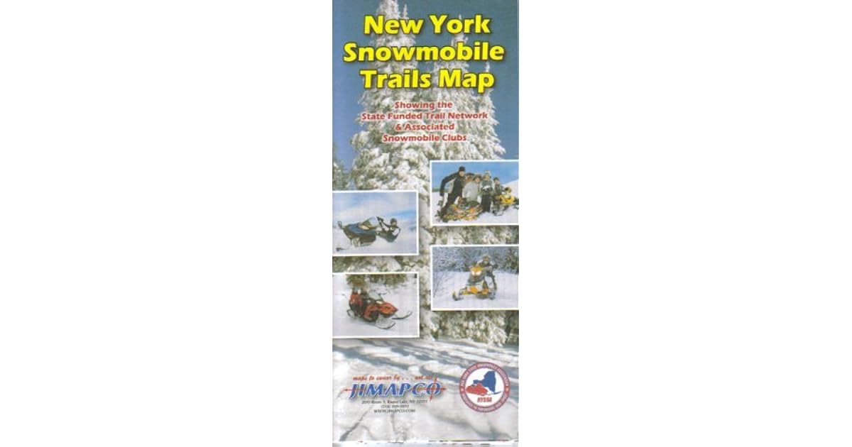 NY Snowmobile Trails Map by Jimapco, Inc.