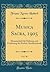 Musica Sacra, 1905, Vol. 38...
