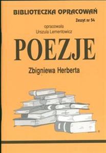 Biblioteczka Opracowań Poezje Zbigniewa Herberta (Biblioteczka Opracowań, #54)