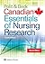 Polit & Beck Canadian Essentials of Nursing Research by Kevin Woo