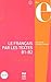 FRANCAIS PAR LES TEXTES B1-B2 - NVELLE COUVERTURE
