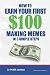How To Earn Your First $100...