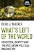 What's Left of the World: Education, Identity and the Post-Work Political Imagination