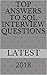 Top Answers to SQL interview Questions by Latest TECHNOLOGY