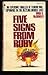 Five Signs from Ruby by Hugh C. McDonald